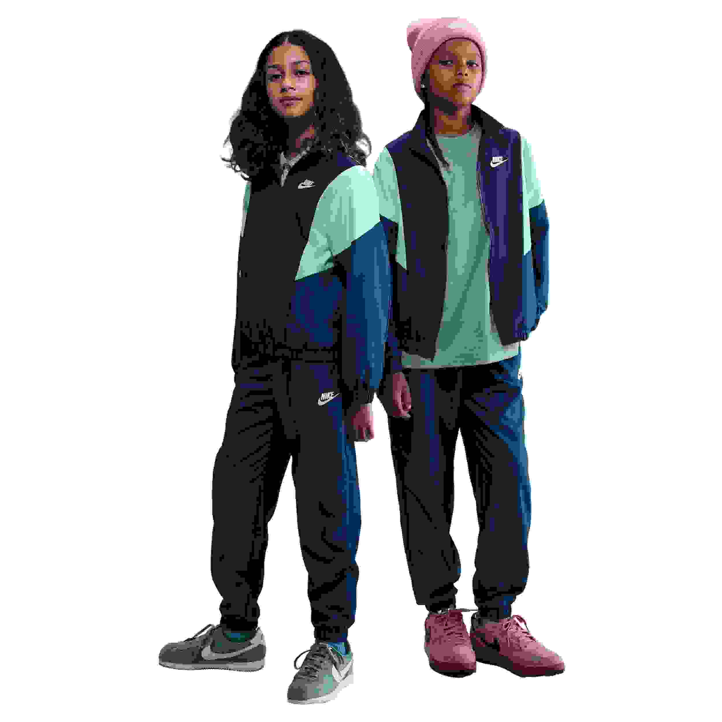 Nike Sportswear Woven Big Kids' Blue Tracksuit